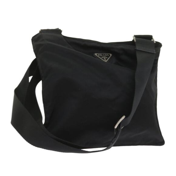 PRADA Shoulder Bag Nylon Black - Picture 1 of 16